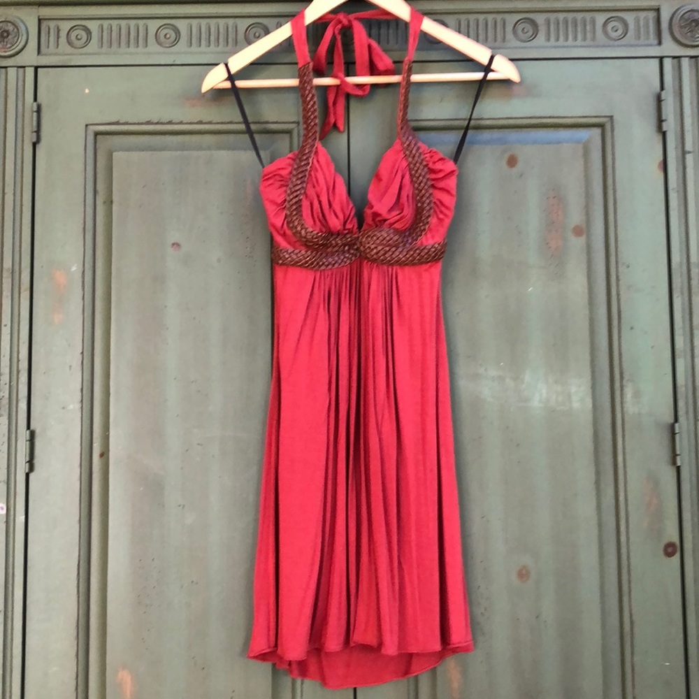 Like new SKY halter dress sz Med
